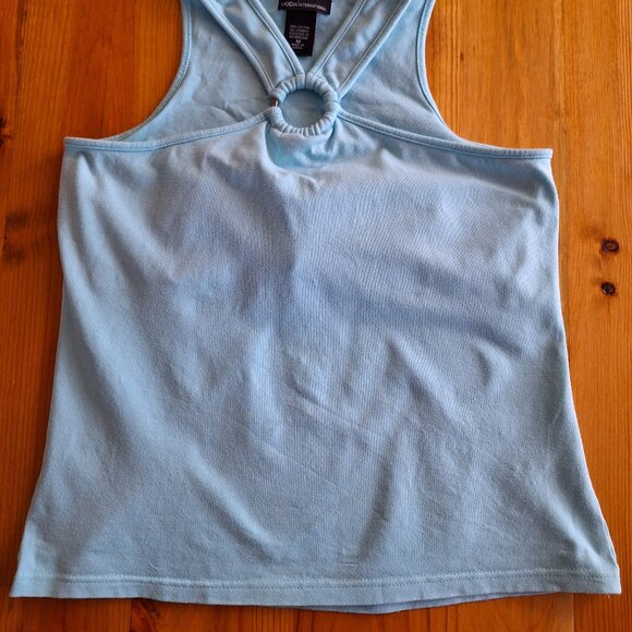 Vintage Victoria's Secret Keyhole Tank with Bralette-Light Blue - Picture 2 of 5